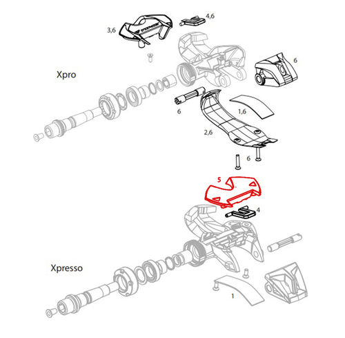 Kit de Reparo p/ Pedal Time Xpresso  Parte lateral (Esquerda/Direita) parafusos inclusos