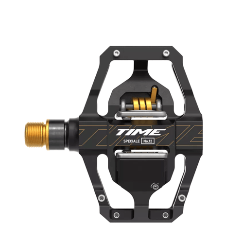 Pedal Clip MTB Time Speciale 12 Grande Corpo em Aluminum e Eixo em Titânio Black Gold