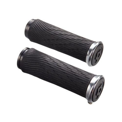 Manopla SRAM Locking Grip para Grip Shift Preto 100mm Abraçadeira Cinza