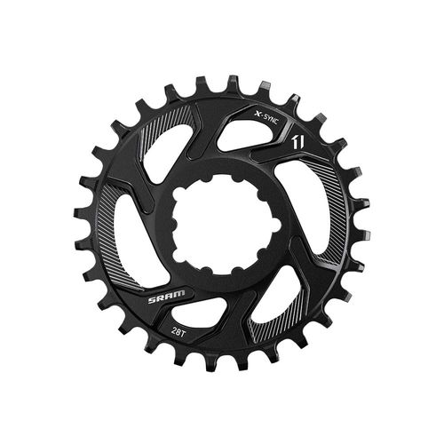 Coroa SRAM X-Sync 28T 6mm Offset 11 vel. Alumínio Preta