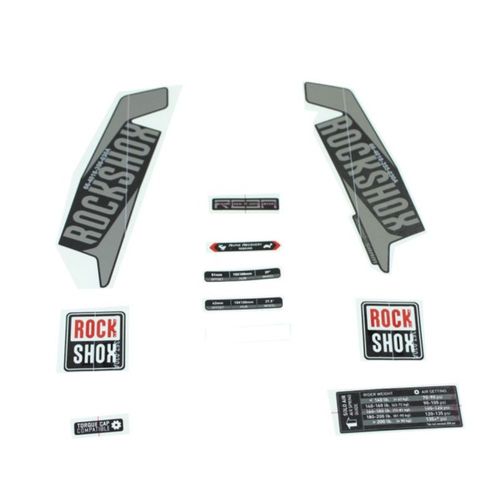 Adesivo RockShox Kit Reba (A3) 26/27.5/29 Preta/Prata