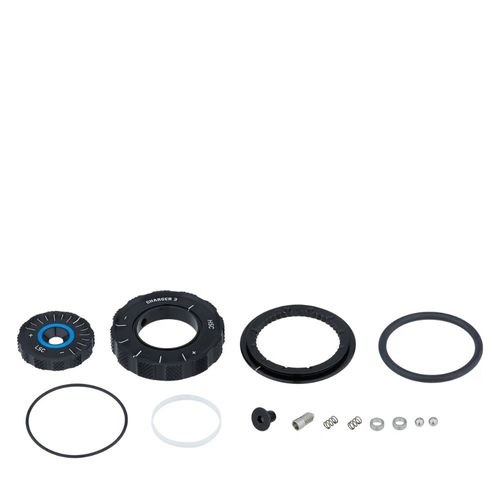 Botão de Ajuste da Compressão RockShox LYRIK SELECT+/ULT D1+ (2023+), PIKE SELECT+/ULT C1+ (2023+) Ajuste na Coroa (inclui botões e parafusos)