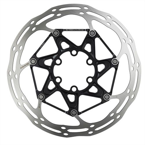 Disco para Freio SRAM Centerline 2-Piece 180mm Centro Preto (Parafuso de Titânio)