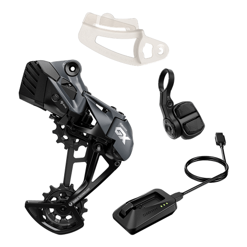 Kit de Upgrade SRAM GX Eagle AXS Câmbio Traseiro com Bateria, Controle, POD, Carregador e Adaptador