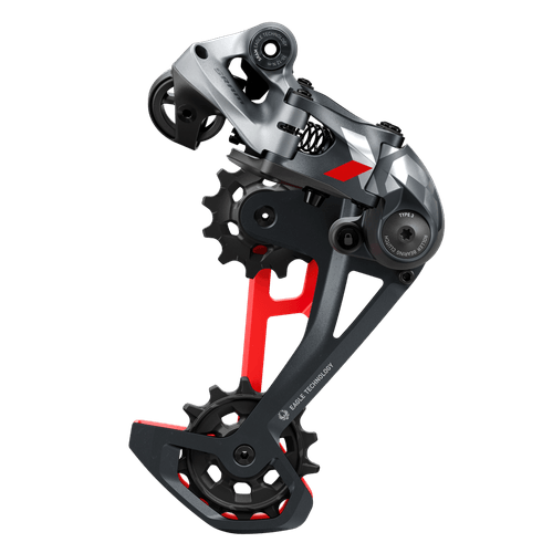 Câmbio Traseiro SRAM X01 Eagle 12 vel. 52T Preto e Vermelho Lunar